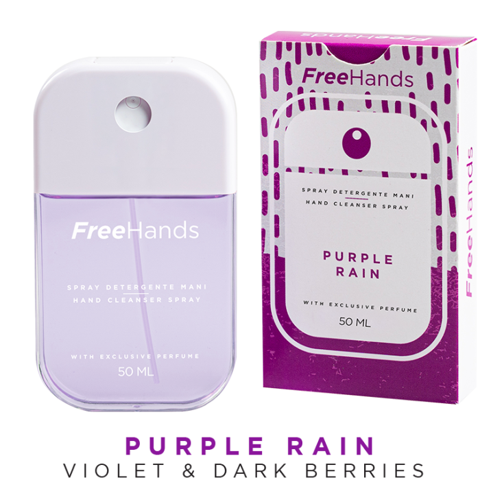 FreeHands Purple Rain Fragrance Nettoyant Mains Vaporisateur 50 ml