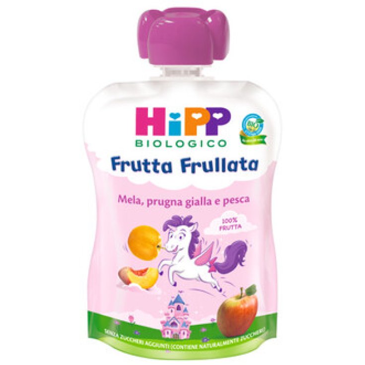 HiPP Smoothie aux fruits bio Pomme Prune Pêche 90g