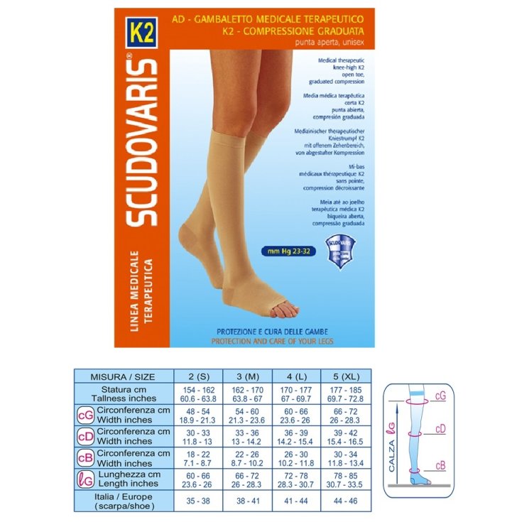 Mi-bas Scudovaris K2 Taille 2