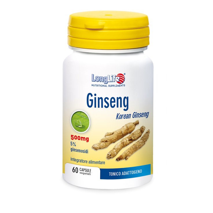 Ginseng 500mg LongLife 60 Capsules Végétariennes