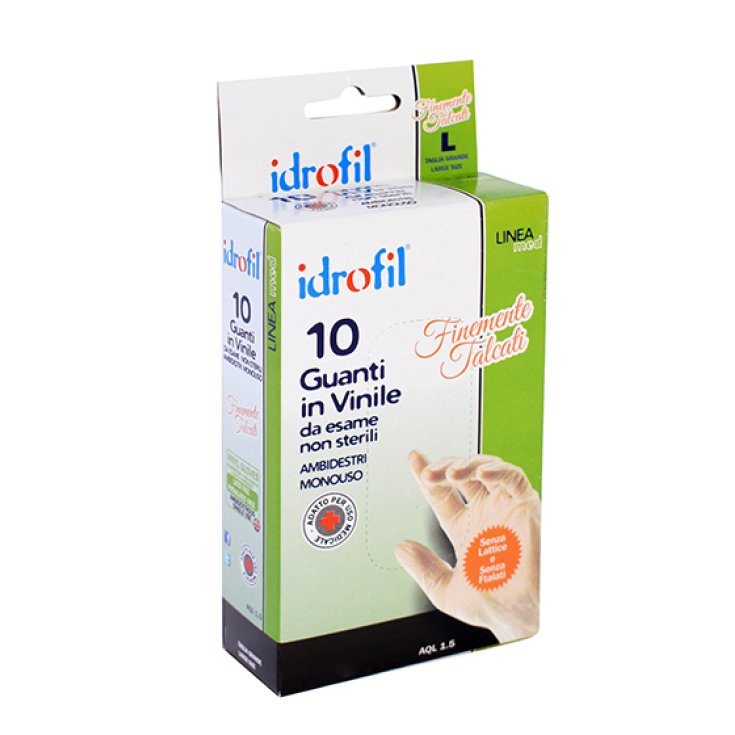 Idrofil Gants en Vinyle Taille S 10 Pièces