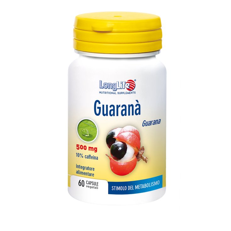 Guarana 500mg LongLife 60 Capsules Végétariennes