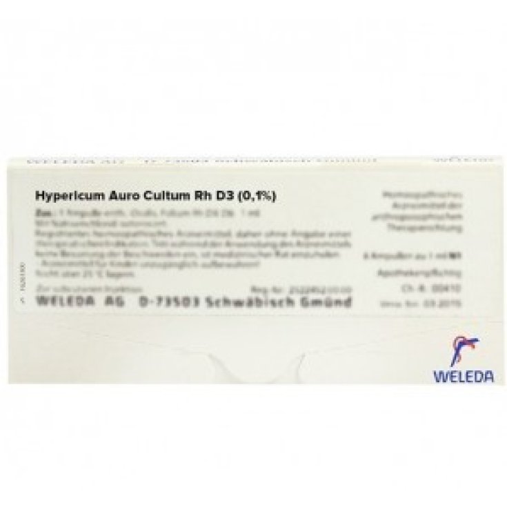 Hypericum Auro C Rh D2 Weleda 8 Ampoules de 1 ml