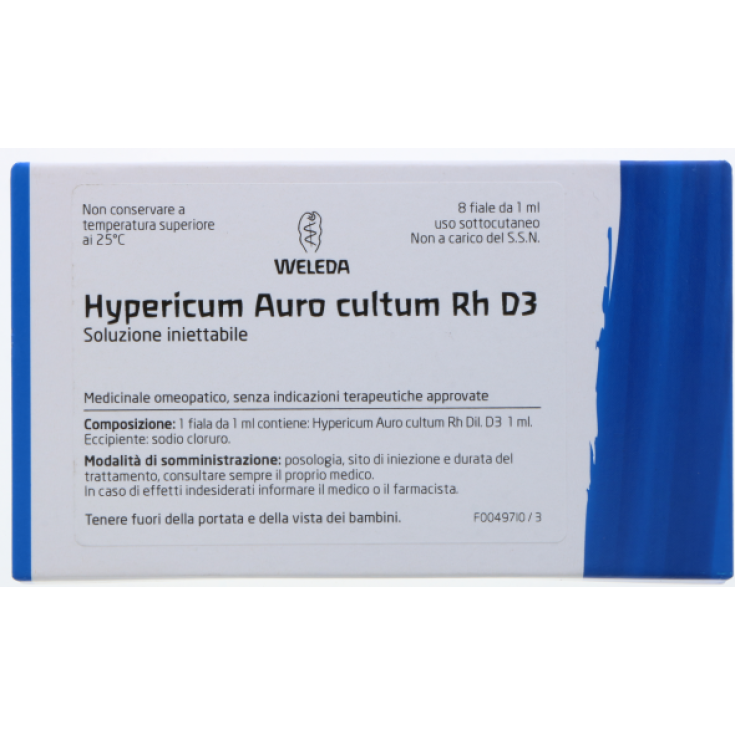 Hypericum Auro Cultum Rh D3 Weleda 8 Ampoules de 1 ml