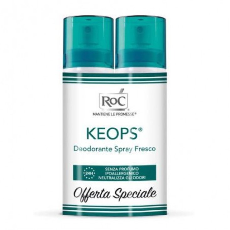 KEOPS Déodorant Fraîcheur Spray RoC 2X100ml