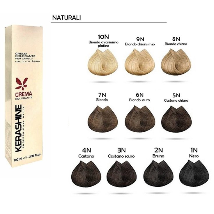 KERASHINE 4N Crème Coloration Cheveux Bruns 100ml