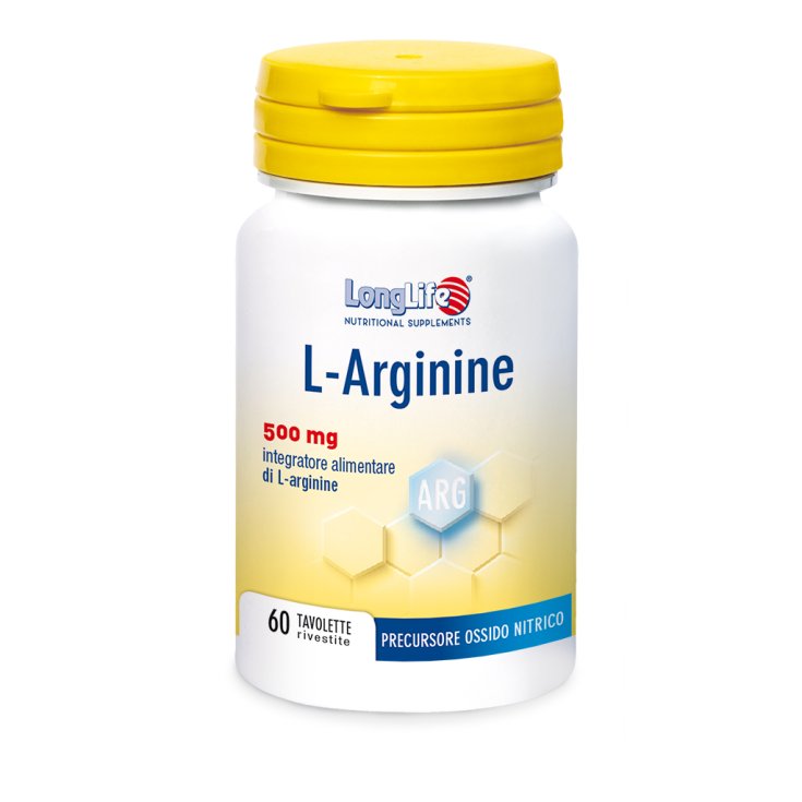 L-Arginine 500mg LongLife 60 Comprimés Enrobés