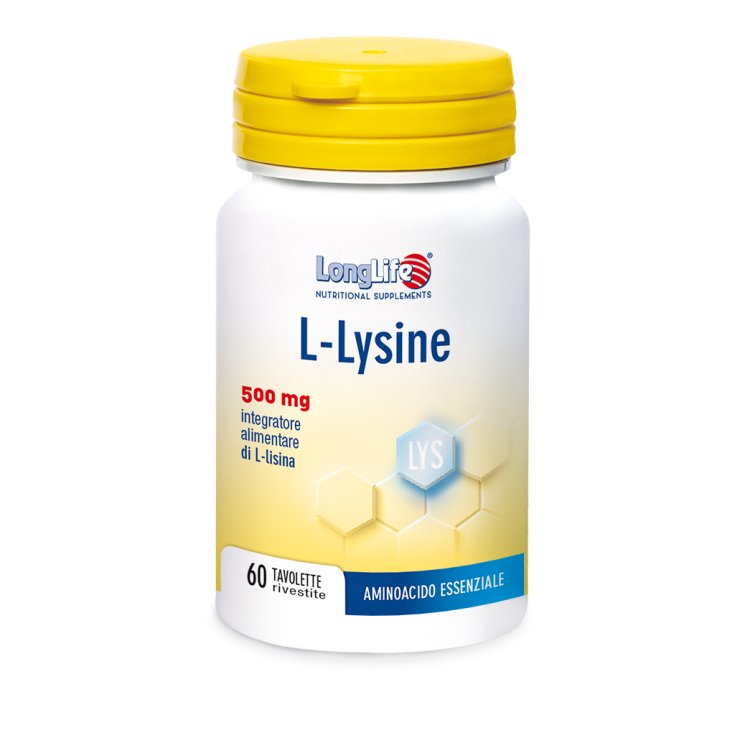 L-Lysine 500mg LongLife 60 Comprimés Enrobés