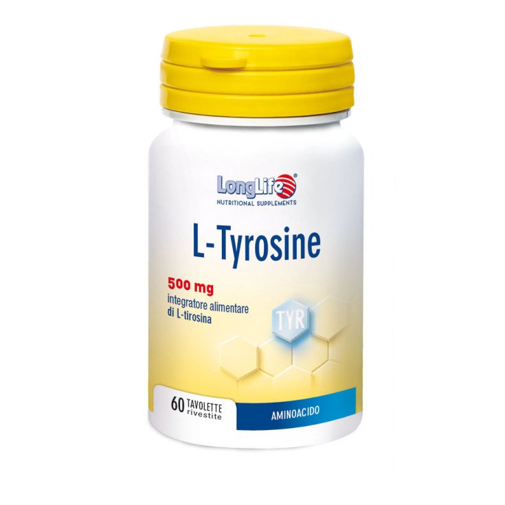 L-Tyrosine 500mg LongLife 60 Comprimés Enrobés