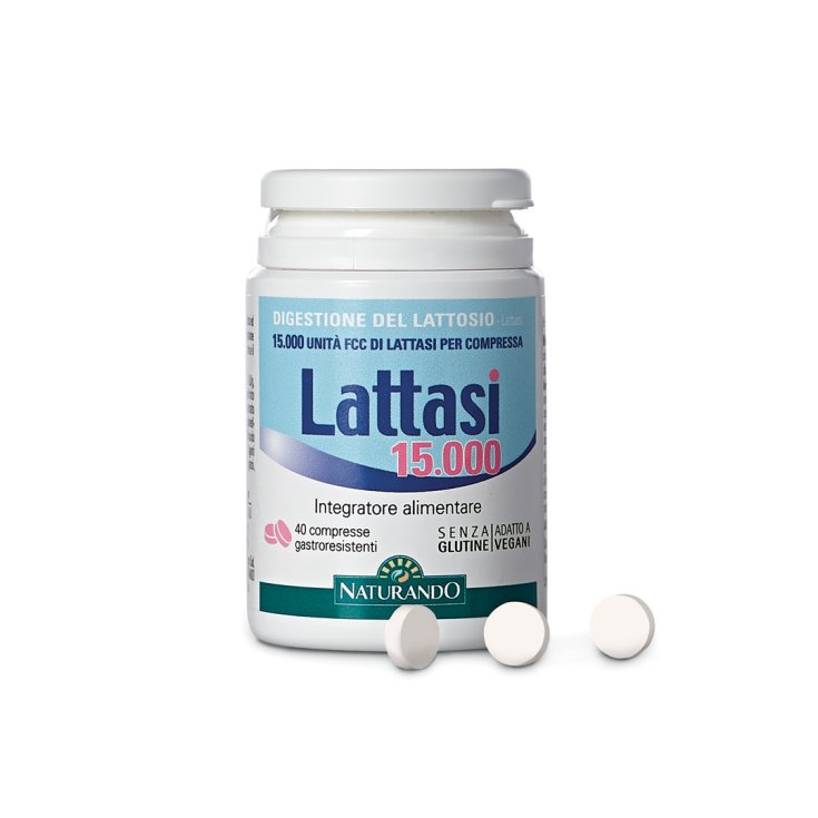 Lactase 15 000 Naturando 40 comprimés gastro-résistants