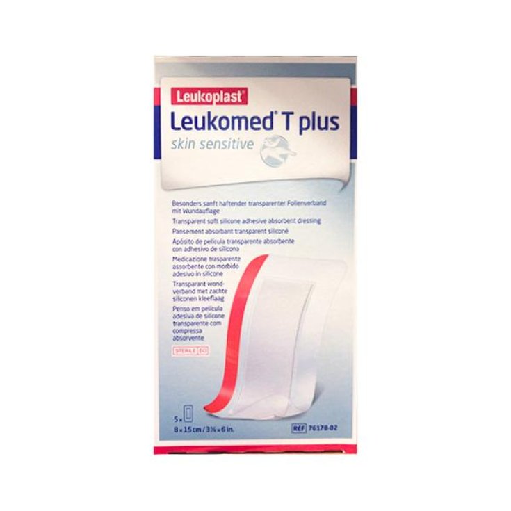 Leukomed T Plus Peau Sensible Leukoplast 5 Patchs 8x15cm