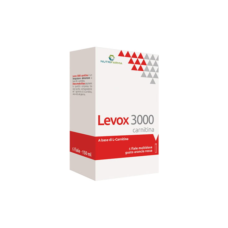 Levox 3000 Carnitine NutriFarma par Aqua Viva 6 flacons d'orange sanguine