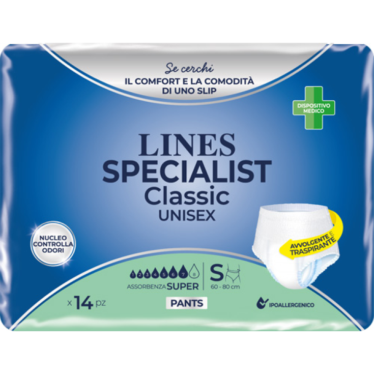 LINES Specialist Pantalon Classique SUPER Taille S 14 Pièces