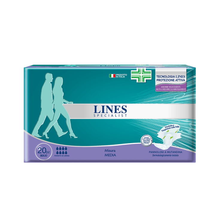 LINES SPECIALIST Couches culottes MAXI Level Mis Medium 20 pièces