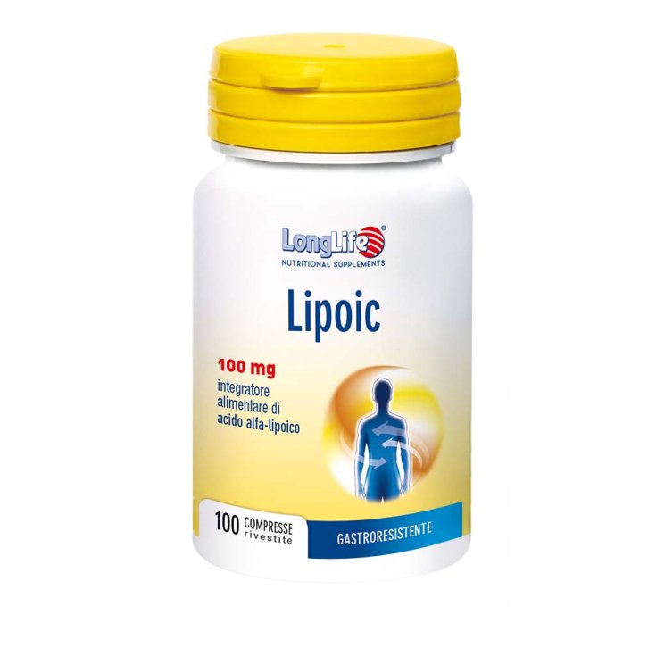 Lipoic 100mg LongLIfe 100 Comprimés Enrobés