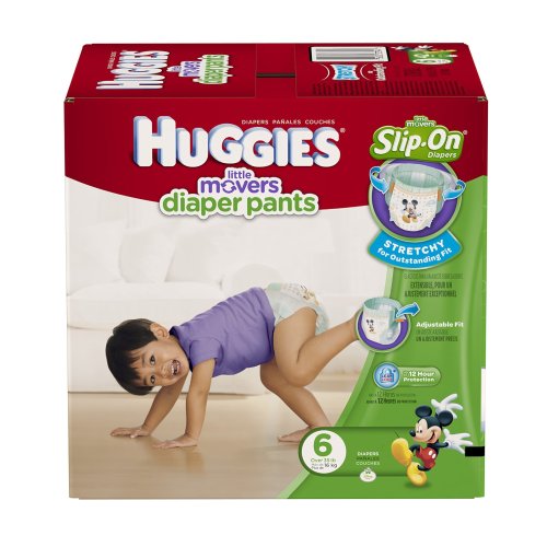 Little Movers couches pour bébés, taille 5, 50 unités – Huggies : Couche