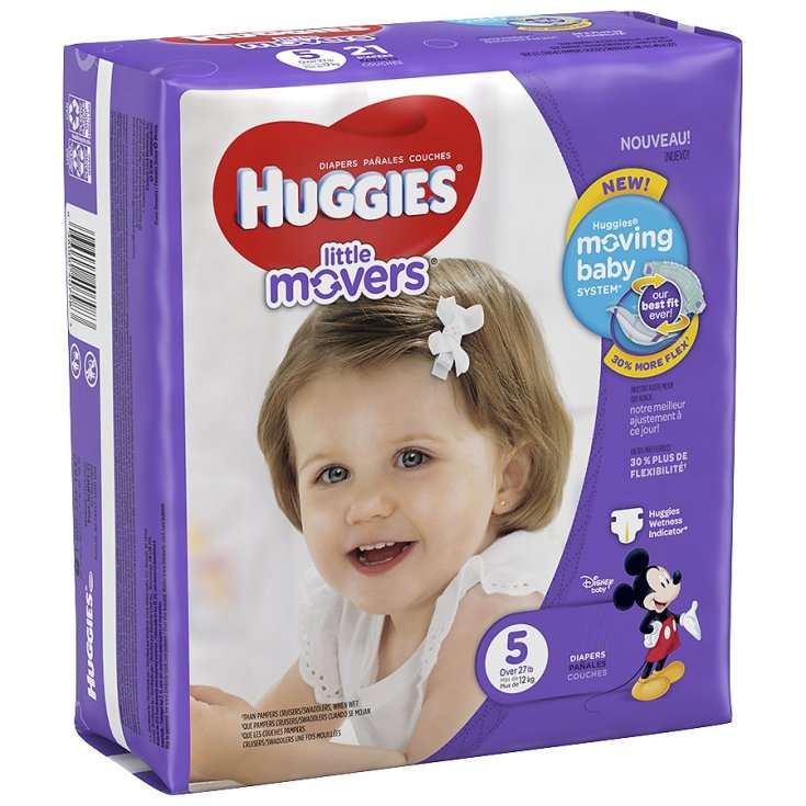 Little Movers Huggies® 14 Couches Taille 5 - Pharmacie Loreto