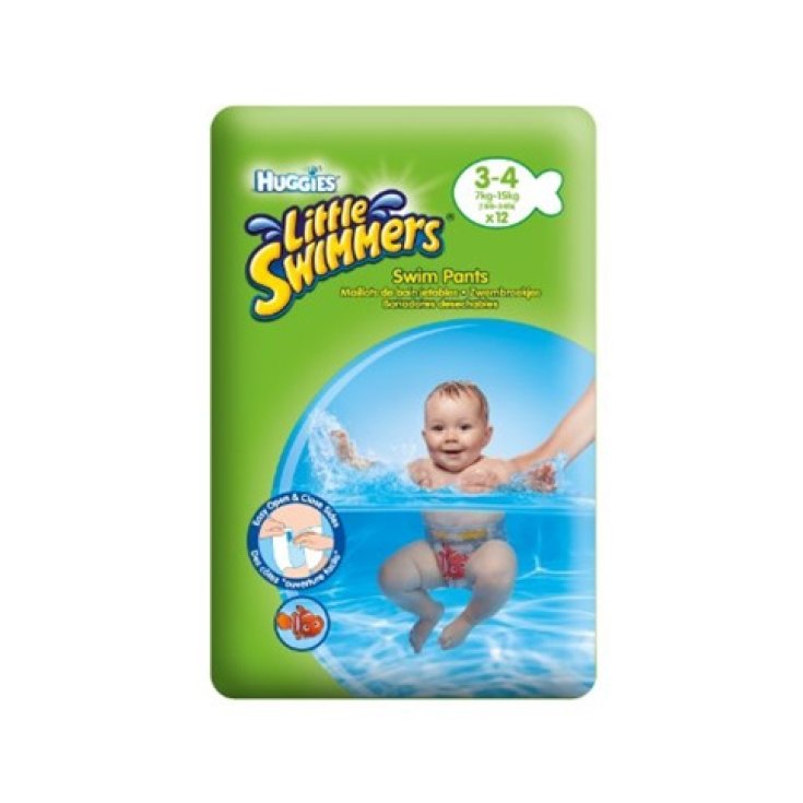 Little Swimmers Huggies® Couches unisexes Taille M 12 pièces