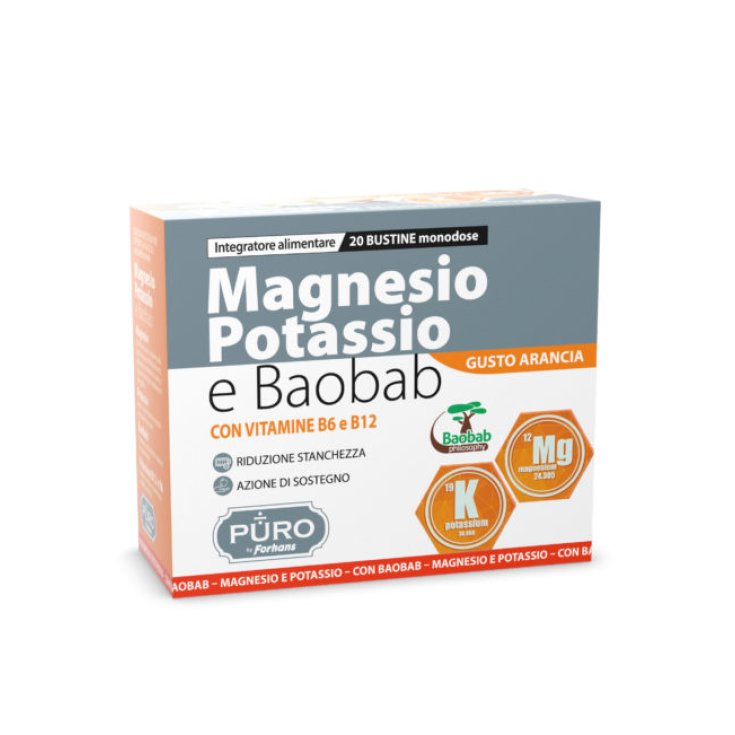 MAGNÉSIUM POTASSIUM ET BAOBAB PUR By Forhans 20 Sachets