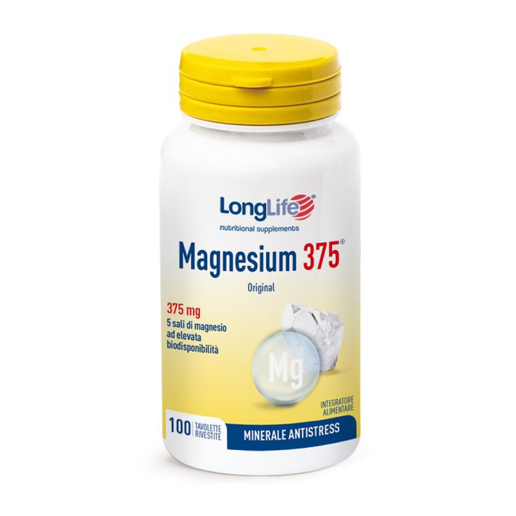 Magnésium 375mg LongLife 100 Comprimés Enrobés