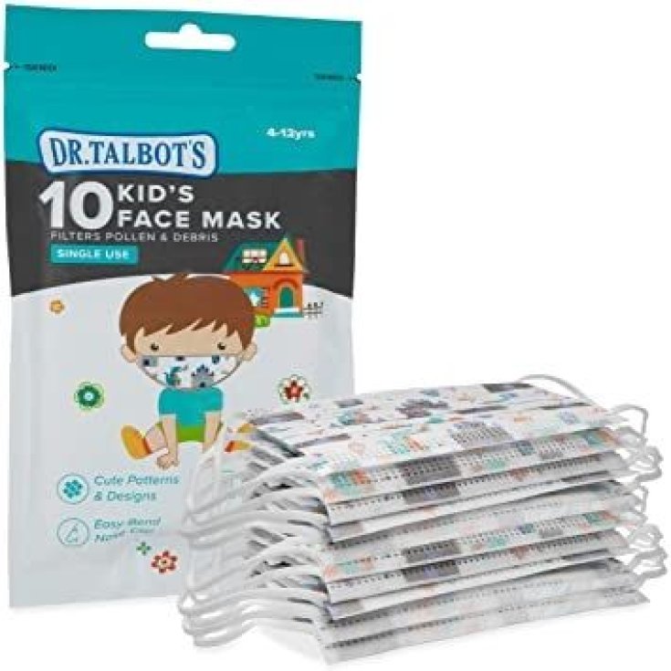 Masques pour enfants Dr. Talbot 10 masques jetables bleu clair