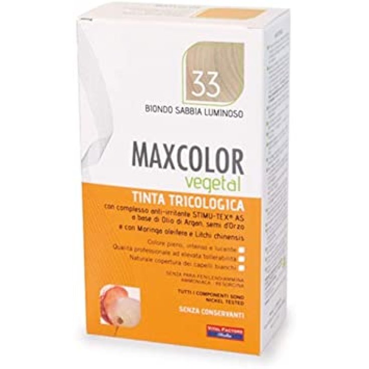 Maxcolor Vegetal Vital Factors Teinte 33 Blond Sable Brillant