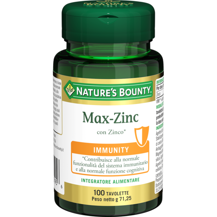 Max-Zinc Nature'S Bounty 100 Comprimés