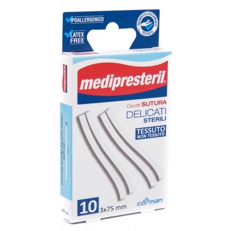 Patchs de suture Medipresteril Corman 10 pièces