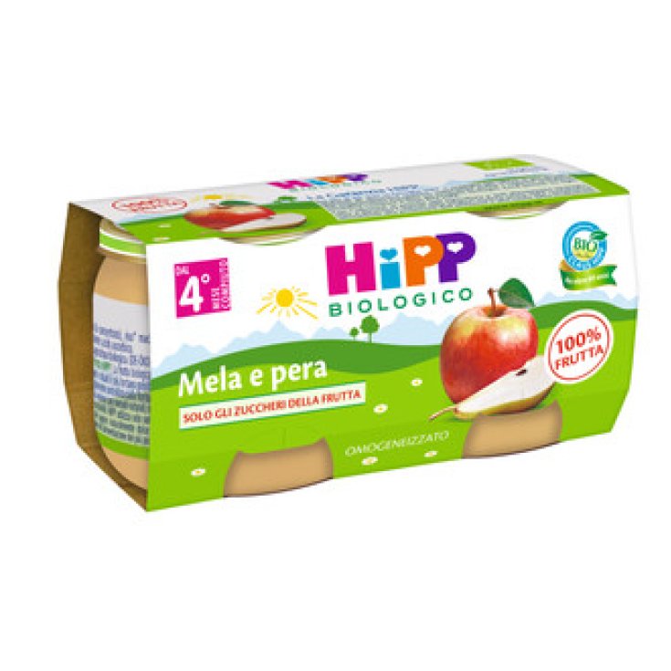 Pomme Et Poire HiPP Bio 2X80g