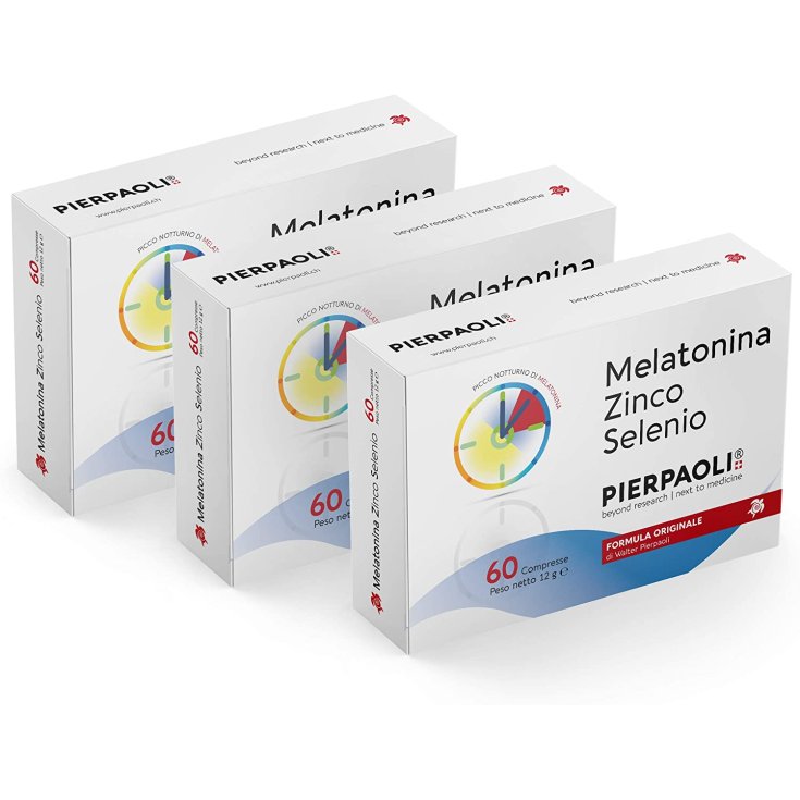 Mélatonine Zinc Sélénium Pierpaoli® 3x60 Comprimés