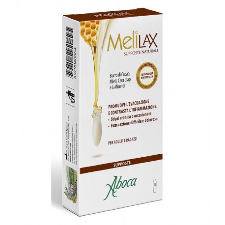 Melilax Aboca 12 Suppositoires Naturels