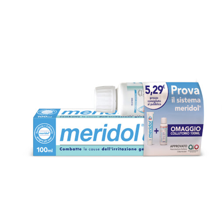Dentifrice meridol® + rince-bouche offert