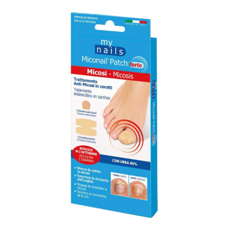 Miconail Patch Forte MyNails 12 + 12 Pièces