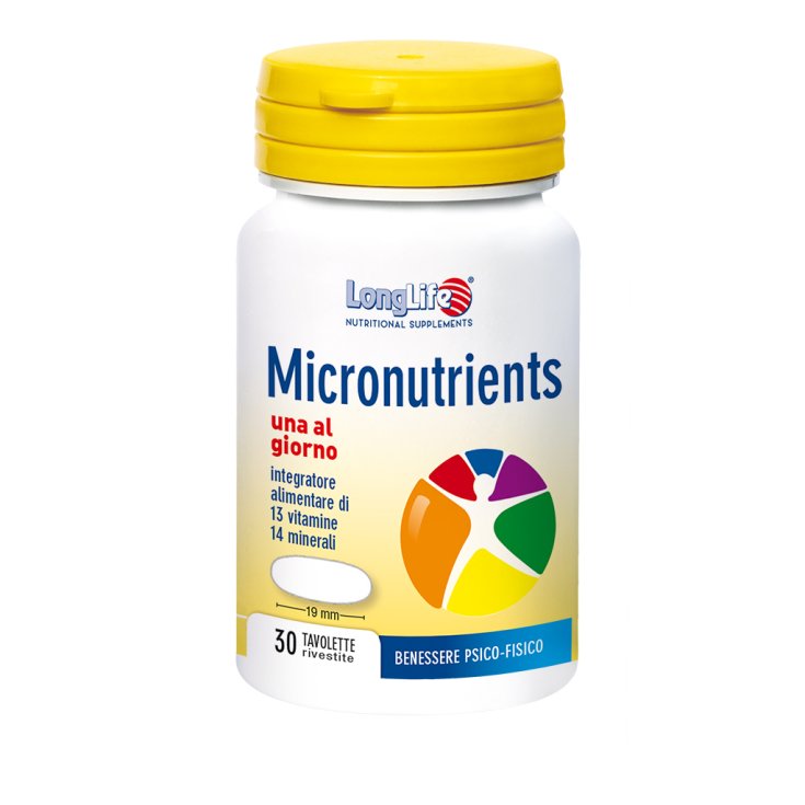 Micronutriments LongLife 30 Comprimés Enrobés