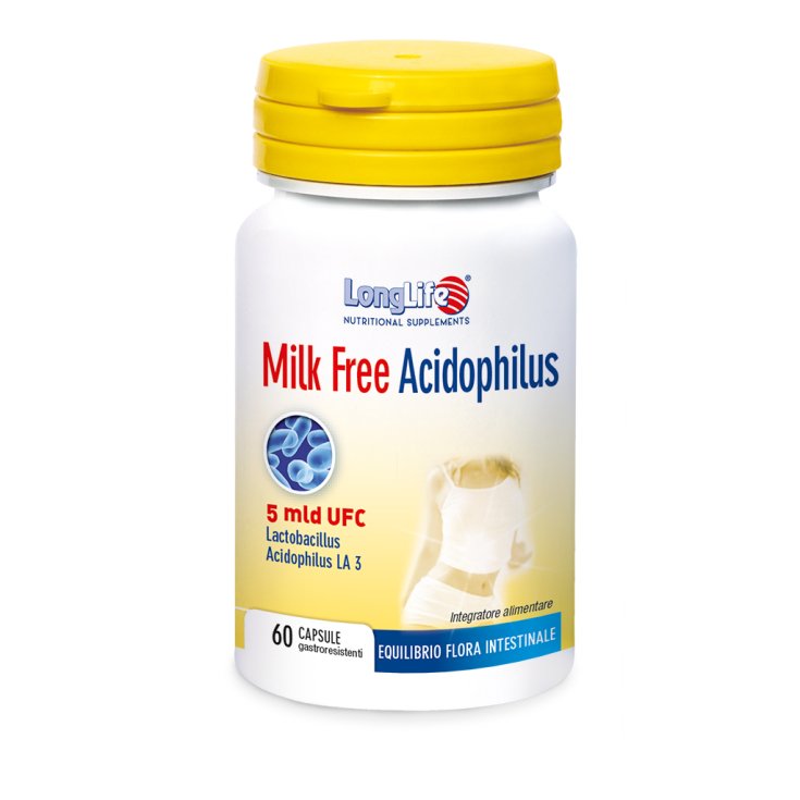 Sans Lait Acidophilus 5 Mld UFC LongLife 60 Capsules