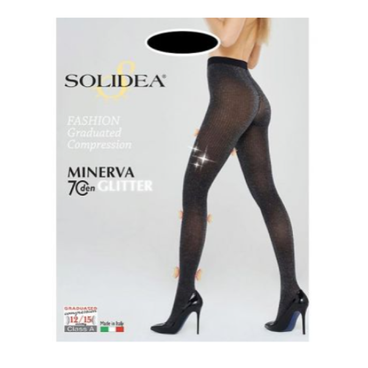 Minerva 70 Glitter Solidea Noir / Argent Taille L