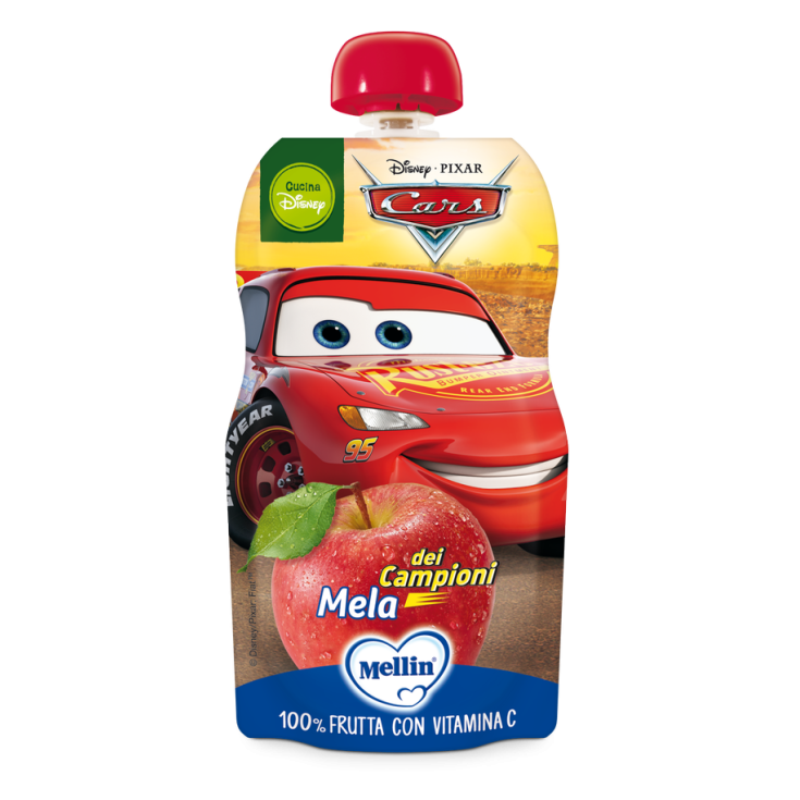 Disney Snack Lightning McQueen Pomme Avec Vitamine C Mellin 110g