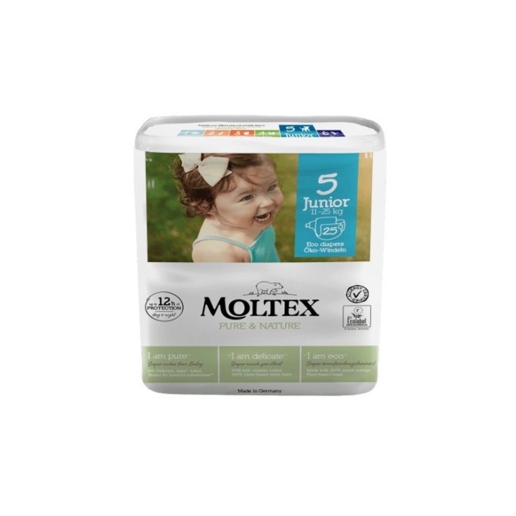 Moltox Pure & Nature Junior Taille 5 (11-25kg) Ontex 25 Couches Écologiques