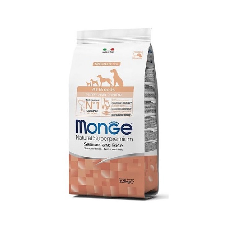 Natural Superpremium Specialty Line Puppy Junior Saumon Et Riz Monge 2,5 kg