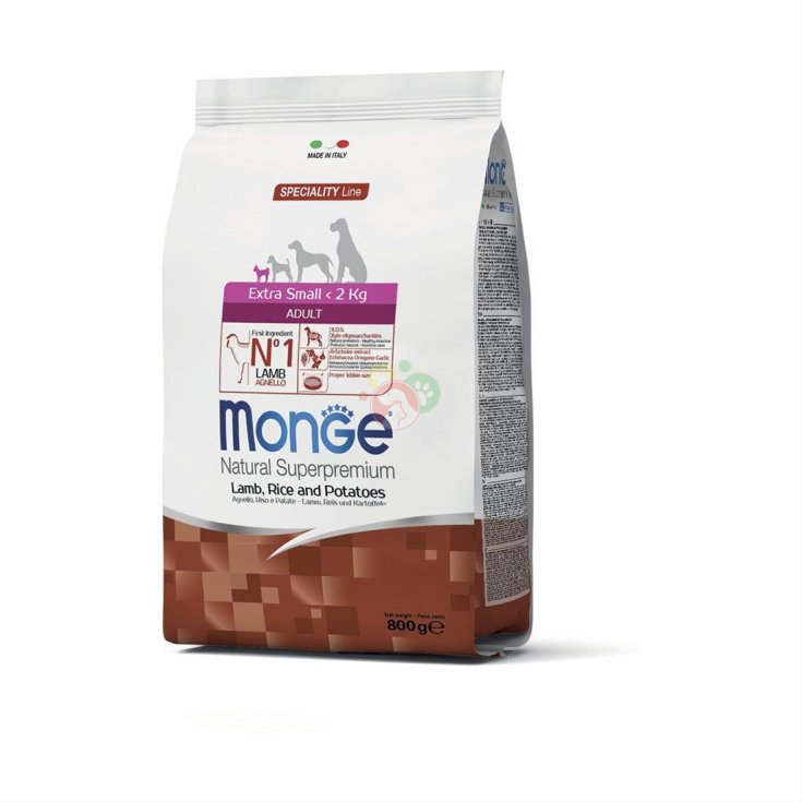 Monge Extra Small Agneau Riz Pommes de Terre Adulte 800g