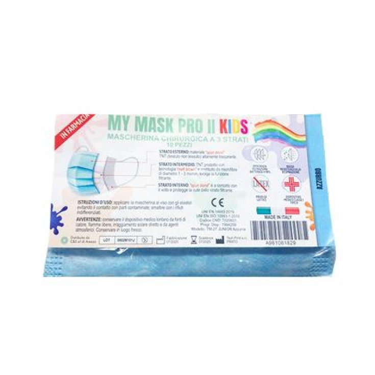 MYMASK PRO II Masque Chirurgical Enfants 3 Couches Faol 10 Masques