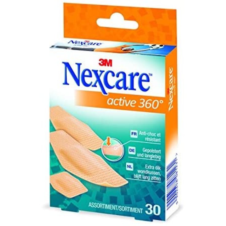 NexCare Active 360 ° 3M Patchs Assortis 30 Pièces