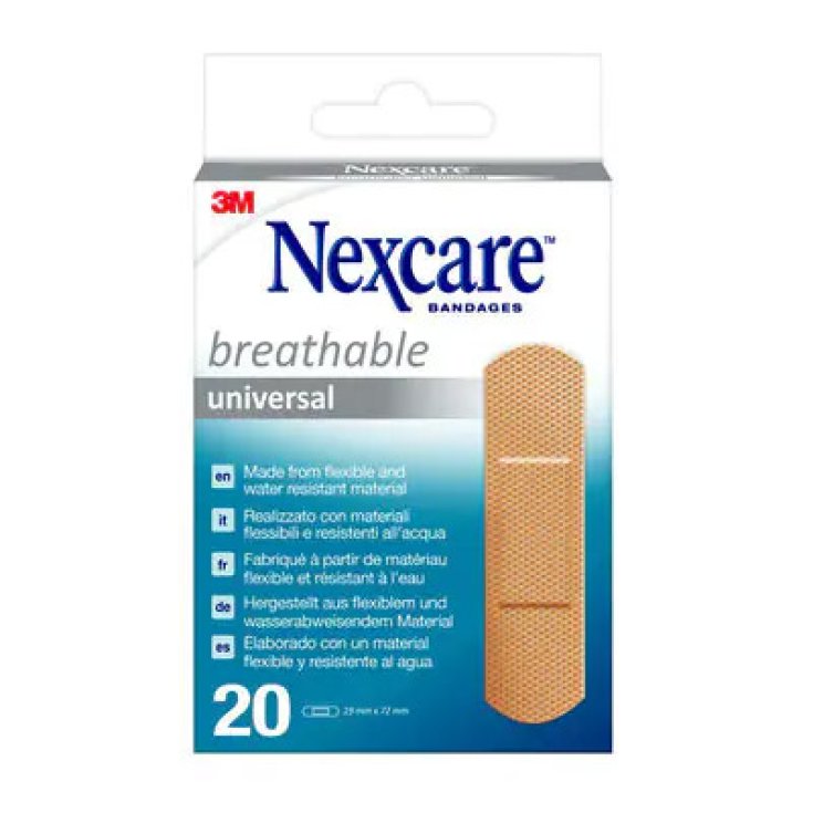 Nexcare™ Patchs Respirants Universels 19mm x 72mm 3M 20 Pièces Ref.N0320NS-0