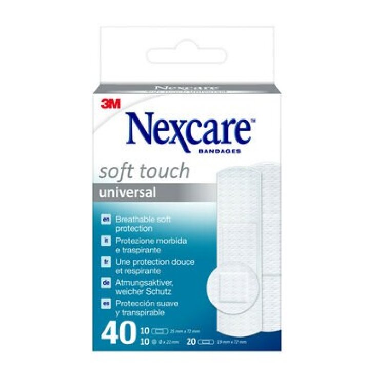 Nexcare ™ Universal Soft Touch Patchs Assortis N0540AS 3 Tailles 3M 40 Pièces