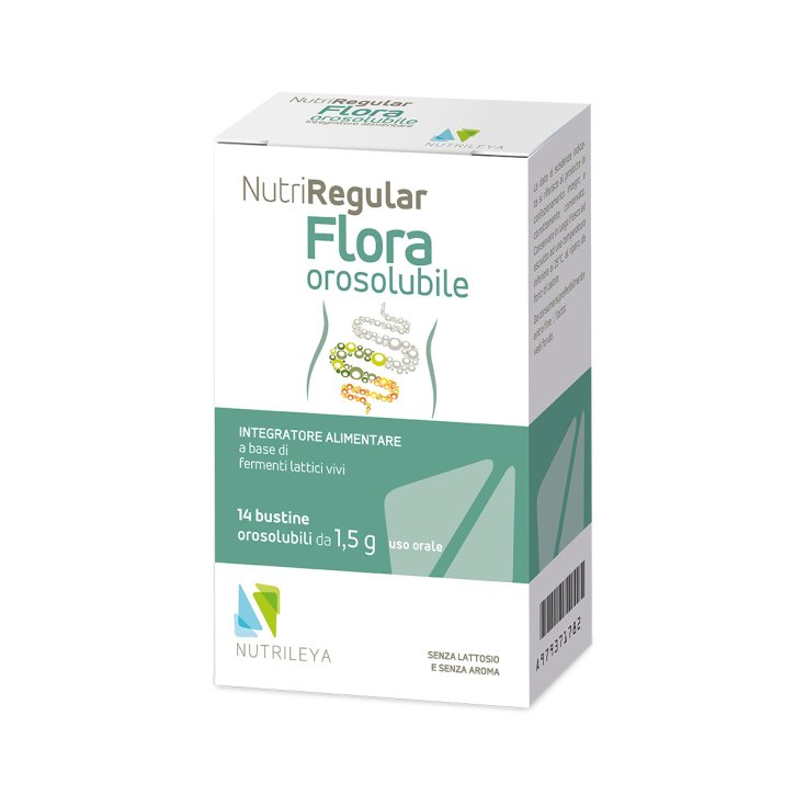 NutrRegular Flora Orosolubile Nutrileya 14 Sachets