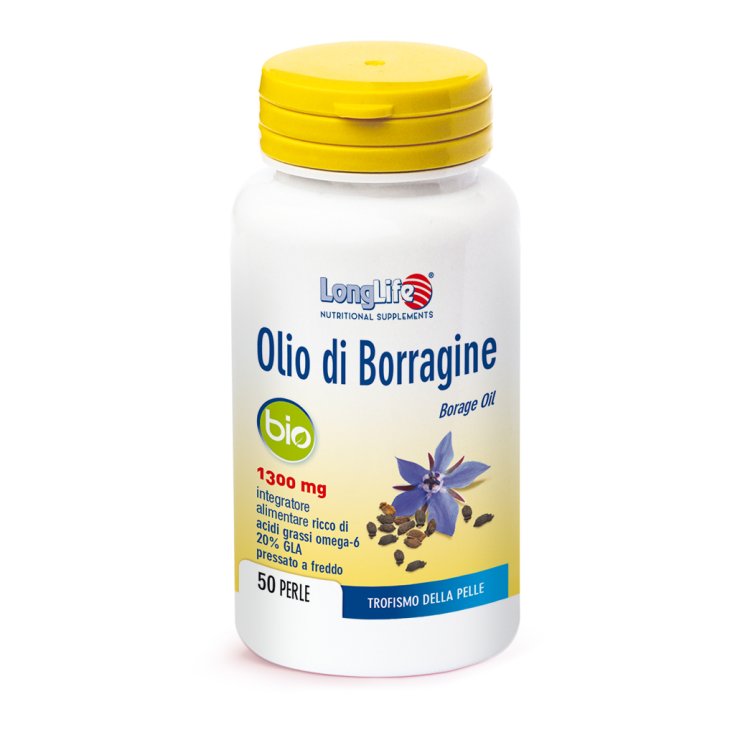 Huile de Bourrache Bio 1300mg LongLife 50 Perles