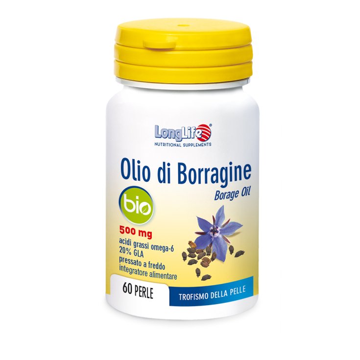 Huile de Bourrache Bio 500mg LongLife 60 Perles