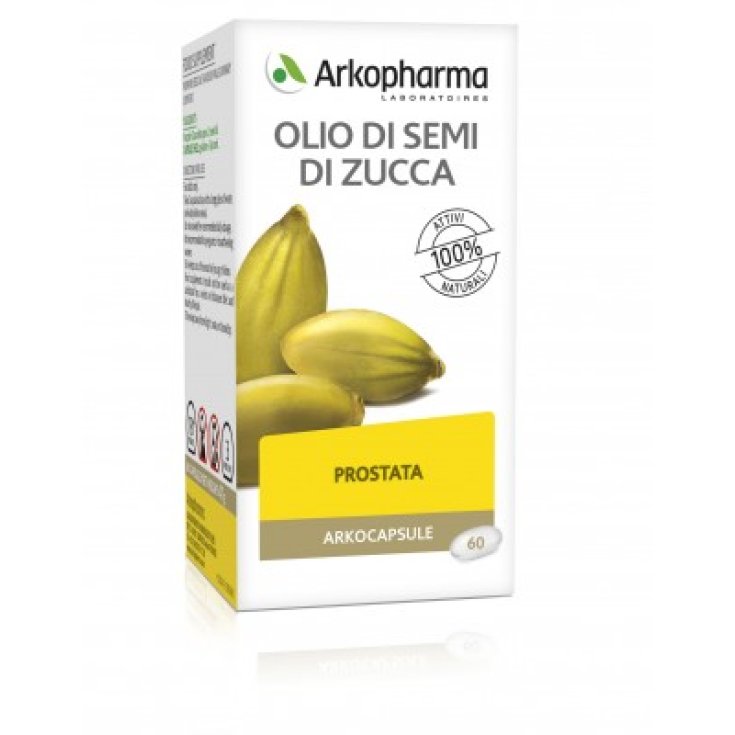 Arkopharma Huile de Pépins de Courge Bio 60 Gélules