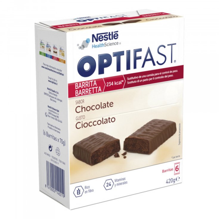 OptiFast Nestle HealthScience Barres 6 pièces