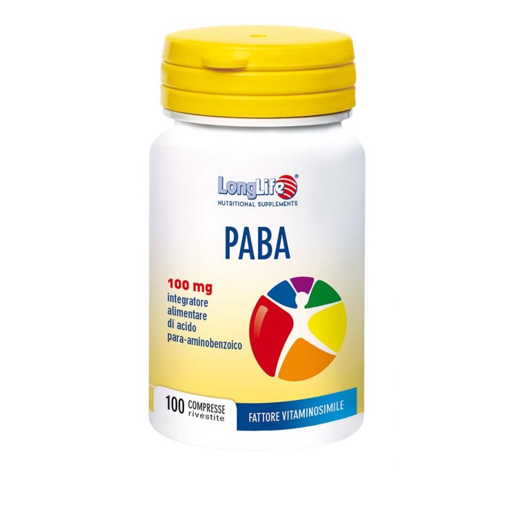 PABA 100mg LongLife 100 Comprimés Enrobés